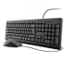 Keyboard and Mouse Trust Primo Black Spanish Qwerty QWERTY