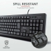 Tastatur Trust 23982 Svart Spansk Qwerty