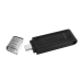 Pamięć USB Kingston DT70/64GB Czarny 64 GB (1 Sztuk)