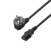 Kabel zasilający Ewent EW-190100-030-N-P Czarny Wielokolorowy 3 m