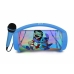 Bluetooth Luidspreker met Karaokemicrofoon Lexibook Stitch Disney Blauw