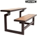 Bank met rugleuning Lifetime Tafel Bruin Convertible