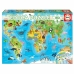 Puzzel Educa Animals Map (150 pcs)