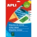 Drucker-Etiketten Apli 1601 Rot A4