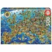 Puzzle Educa Europe Map (1 Unități) (500 pcs)