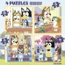 Set van 4 Puzzels Educa Bluey (1 Stuks)