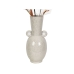 Blumenvase Romimex Beige aus Keramik 18 x 40 x 18 cm Mit Griffen