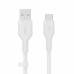 Cablu USB-C la USB Belkin BOOST↑CHARGE Flex Alb 2 m (1 Unități)