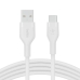 Cablu USB-C la USB Belkin BOOST↑CHARGE Flex Alb 2 m (1 Unități)