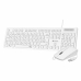 Teclado e Rato Subblim SUBKBC-CSSK02 Branco Qwerty espanhol QWERTY