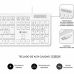 Teclado e Rato Subblim SUBKBC-CSSK02 Branco Qwerty espanhol QWERTY