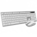 Tastiera e Mouse Wireless Subblim SUBKBW-CEKE10 Qwerty in Spagnolo Argentato