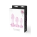 Plug Anal Dream Toys Glaze Cor de Rosa 3 Peças