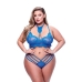 Conjunto de Lingerie Baci Lingerie Bra & Panty Azul (Queen)