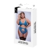 Ensemble de Lingerie Baci Lingerie Garter & Panty Bleu (Queen)