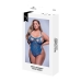 Komplet Spodnjega Perila Baci Lingerie Lace Teddy Modra (Queen)