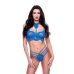 Σετ Εσωρούχων Baci Lingerie Bra & Panty Μπλε (M/L)