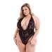 Σετ Εσωρούχων Baci Lingerie Eco Lace Teddy Μαύρο (Queen)