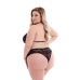 Set di Lingerie Baci Lingerie Bra & Panty Nero (Queen)