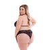 Set di Lingerie Baci Lingerie Bra & Panty Nero (Queen)