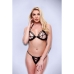 Conjunto de Lingerie Baci Lingerie Crotchless G- Preto 2 Peças (M/L)