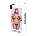 Conjunto de Lingerie Baci Lingerie Crotchless G- Preto 2 Peças