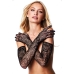 Kesztyű Baci Lingerie Allover Lace Opera Fekete