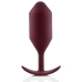 Plug Vibratório Butt B-Vibe 5 Vermelho Grená