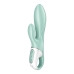 Divkārši Stimulējošs Vibrators Satisfyer Air Pump Bunny 5 Zaļš