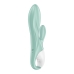 Divkārši Stimulējošs Vibrators Satisfyer Air Pump Bunny 5 Zaļš