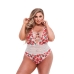 Női alsóruha Baci Lingerie Floral & Lace Fehér Többszínű XL Queen