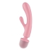 Divkārši Stimulējošs Vibrators Satisfyer Triple Lover Rozā