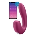 Vibrador Dupla Estimulação  Supernova Insertable Satisfyer Sunray Vermelho Fúcsia