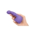 Vibrator Curbat cu Accesoriu Atașat din Silicon Petite Ripple Weighted Le Wand Petite