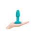 Petit plug anal avec bordure bleu sarcelle B-Vibe 96786