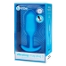 Plug Anal B-Vibe Vibrating Snug 3 Albastru (3,7 x 13,8 x 1 cm)