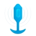 Anal plug B-Vibe Vibrating Snug 3 Blue (3,7 x 13,8 x 1 cm)