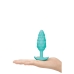 Butt Plug Vibrante B-Vibe Bump Texture Verde