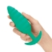 Plug Vibratório Butt B-Vibe Twist Texture Verde