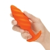 Plug Vibrador Anal B-Vibe Swirl Texture Naranja