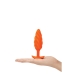 Butt Plug Vibrante B-Vibe Swirl Texture Arancio