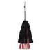 Chicotes Sportsheets Faux Fur Preto/Vermelho