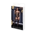 Corset din Dantelă cu Jartiere în Față Bodystocking Mărime Universală Baci Lingerie BW3124 Negru (Mărime unică)