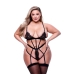 Női alsóruha Baci Lingerie Lace Fekete Queen