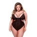 Bodijs Baci Lingerie Crotchless Melns Queen size