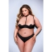 Σετ Εσωρούχων Baci Lingerie Quarter Μαύρο 2 Τεμάχια (Queen size)