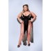 Păpușă Baci Lingerie Gown & G-string Negru Queen size 2 Piese