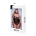 Bodijs Baci Lingerie Sexy Strappy Lace Melns Queen