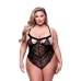 Body Baci Lingerie Sexy Strappy Lace Černý Queen