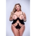 Body Baci Lingerie Peek-a-boo Negru Queen size